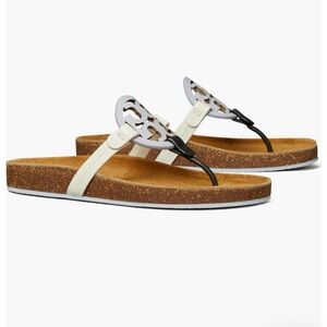 NIB Tory Burch Miller Clouds in Spring Lavender/Perfect Black !